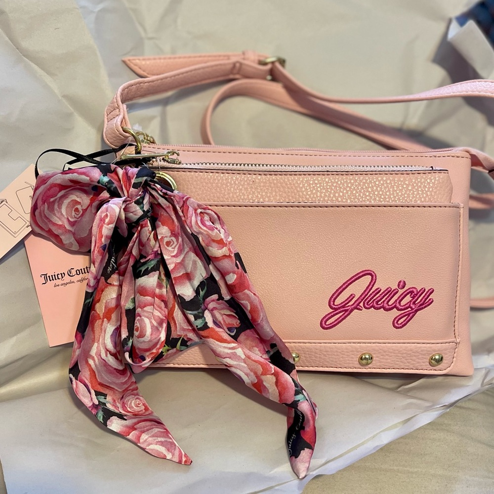 BNWT Juicy Couture MACAROON IN BLOOM CROSSBODY